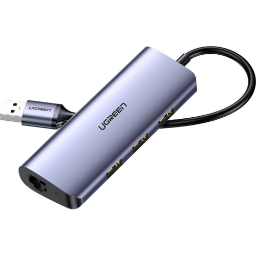 Kup Adapter-Hub UGREEN CM252 USB-C - 3 x USB / Ethernet RJ-45 / microUSB grau - UGR1299GRY - {ean13} - Sklep Home Screen