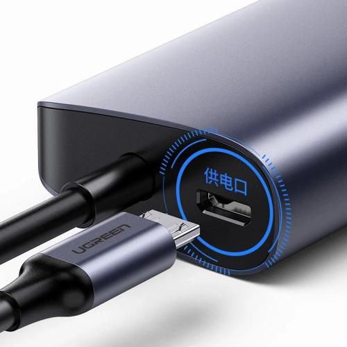 Kup Adapter-Hub UGREEN CM252 USB-C - 3 x USB / Ethernet RJ-45 / microUSB grau - UGR1299GRY - {ean13} - Sklep Home Screen