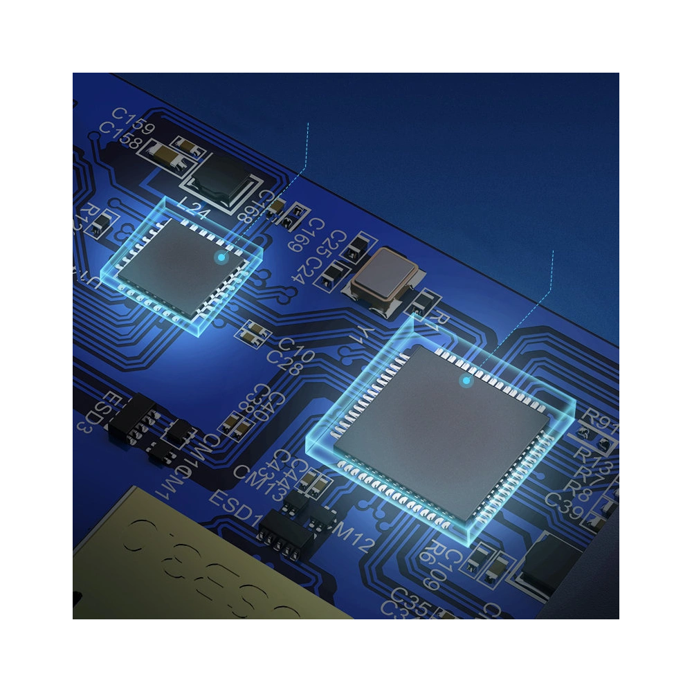 Adapter HUB UGREEN CM252 USB- C - 3 x USB / Ethernet RJ-45 / microUSB szary