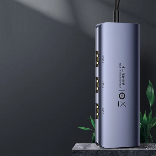Kup Adapter-Hub UGREEN CM252 USB-C - 3 x USB / Ethernet RJ-45 / microUSB grau - UGR1299GRY - {ean13} - Sklep Home Screen