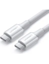 Cablu UGREEN US300 USB-C - USB-C PD 100W 5A 2m alb