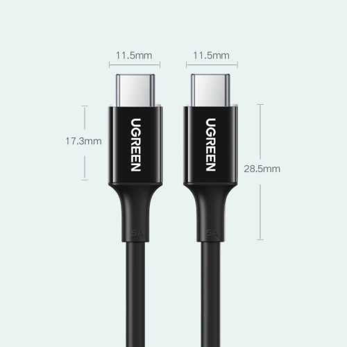 Buy UGREEN US300 cable USB Type C - USB Type C PD 100W 5A 2m white - UGR1300WHT - {ean13} - Home Screen Store Europe