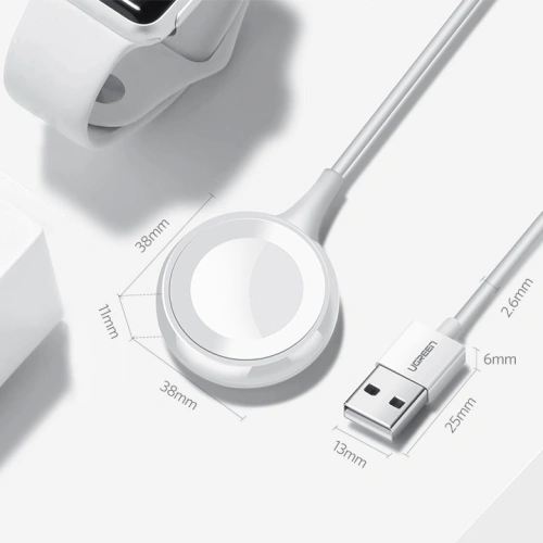 Kup Bezprzewodowa ładowarka UGREEN CD177 MFI Qi do Apple Watch 1m biały - UGR1304WHT - {ean13} - Sklep Home Screen