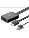Kup Jednosměrný adaptér UGREEN MM107 HDMI (samec) - Display Port (samice) + USB (pro napájení) 0,5m černý - UGR1305BLK - {ean13} - Sklep Home Screen