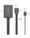 Kup Adaptor unidirecțional UGREEN MM107 HDMI (bărbat) - Display Port (femeie) + USB (pentru alimentare) 0,5m negru - UGR1305BLK - {ean13} - Sklep Home Screen