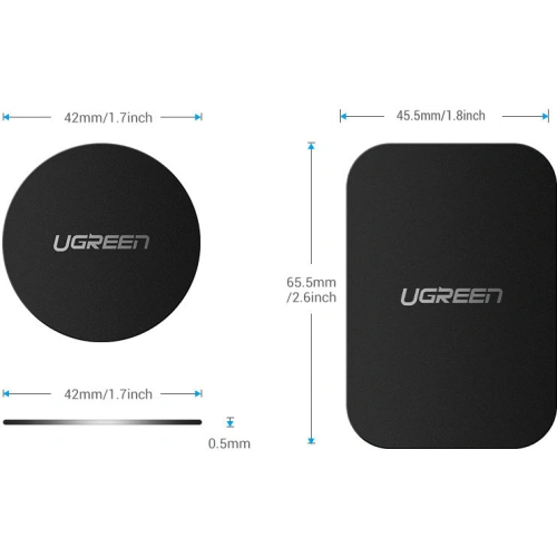 Buy UGREEN LP123 metal plates for automotive magnetic chucks gray - UGR1306GRY - {ean13} - Home Screen Store Europe