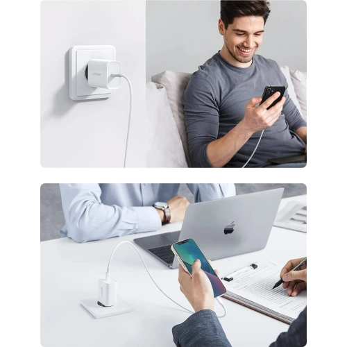 Kup Netzteil UGREEN USB-C Power Delivery 20W + USB-C-auf-Lightning-Kabel MFI weiß - UGR1307WHT - {ean13} - Sklep Home Screen