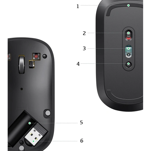 Kup UGREEN MU001 USB vezeték nélküli egér zöld - UGR1309GRN - {ean13} - Sklep Home Screen