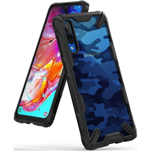 Kup Etui Ringke Fusion-X Design Samsung Galaxy A70 Camo (Moro) Negru - RGK916MOB - {ean13} - Sklep Home Screen