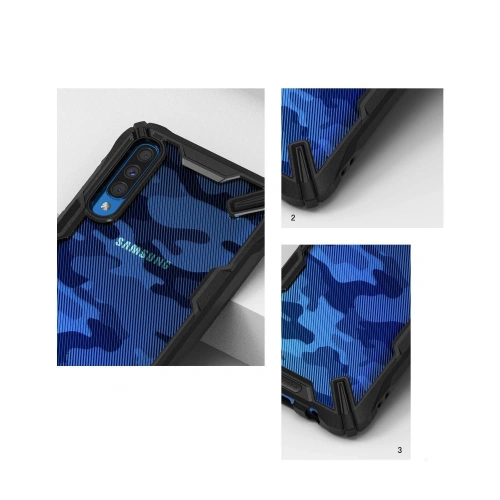 Kup Etui Ringke Fusion-X Design Samsung Galaxy A70 Camo (Moro) Black - RGK916MOB - {ean13} - Sklep Home Screen
