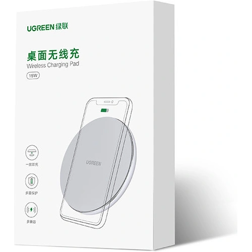 Kup Încărcător wireless UGREEN CD191 15W Qi alb - UGR1312WHT - {ean13} - Sklep Home Screen