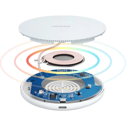 Kup Încărcător wireless UGREEN CD191 15W Qi alb - UGR1312WHT - {ean13} - Sklep Home Screen