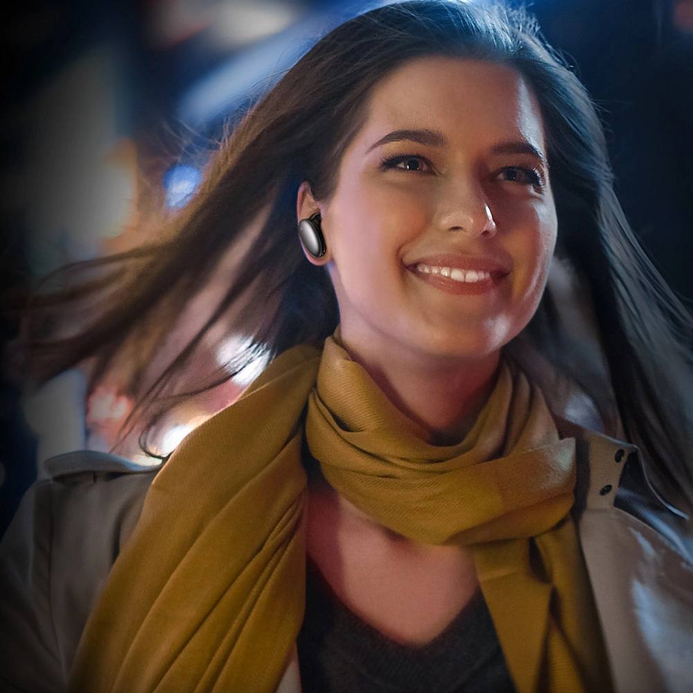 Bezprzewodowe słuchawki UGREEN WS118 HiTune X6 TWS Bluetooth 5.0 ANC szary