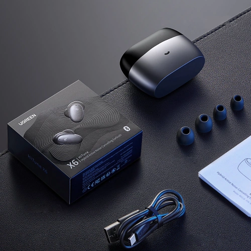 Kup Căști wireless UGREEN WS118 HiTune X6 TWS Bluetooth 5.0 ANC gri - UGR1314GRY - {ean13} - Sklep Home Screen