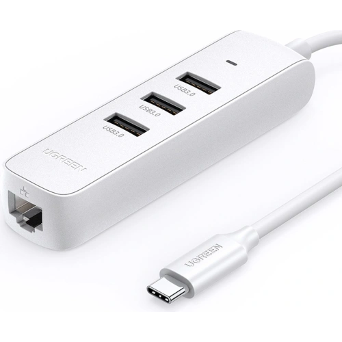 Kup Hub UGREEN CM416 4w1 USB-C - 3x USB 3.1 Gen 1 + RJ45 PD bílý - UGR1316WHT - {ean13} - Sklep Home Screen