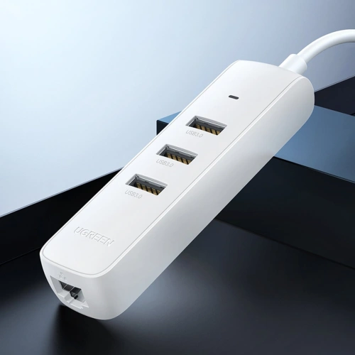 Kup Hub UGREEN CM416 4w1 USB-C - 3x USB 3.1 Gen 1 + RJ45 PD bílý - UGR1316WHT - {ean13} - Sklep Home Screen