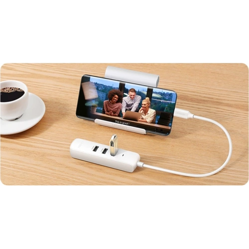 Kup Hub UGREEN CM416 4w1 USB-C - 3x USB 3.1 Gen 1 + RJ45 PD bílý - UGR1316WHT - {ean13} - Sklep Home Screen