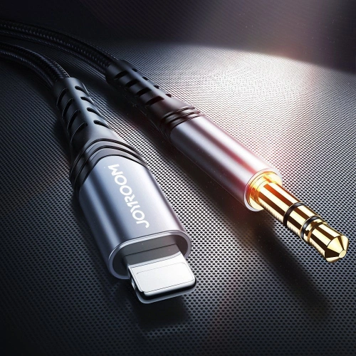 Buy Joyroom SY-A02 Lightning - AUX Cable 200cm Black - JYR094BLK - {ean13} - Home Screen Store Europe