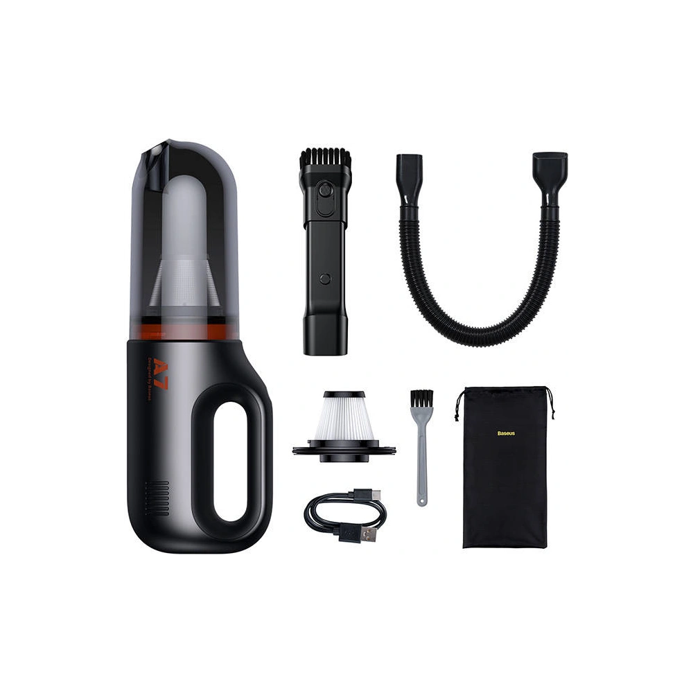 Bezprzewodowy odkurzacz samochodowy Baseus A7 (szary)