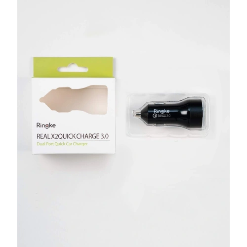 Buy Ringke RealX2 2x Quick Charge 3.0 Black - RGK921 - {ean13} - Home Screen Store Europe