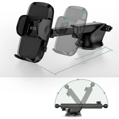 Kup Uchwyt samochodowy Tech-Protect V3 Universal Windshield & Dashboard Car Mount Black - THP1149BLK - {ean13} - Sklep Home Screen