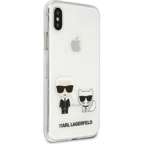 Buy Karl Lagerfeld KLHCI65CKTR Apple iPhone XS Max hardcase Transparent Karl & Choupette - KLD950CL - {ean13} - Home Screen Store Europe