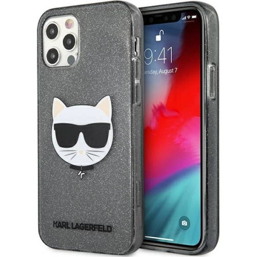 Kup Etui Karl Lagerfeld KLHCP12MCHTUGLB Apple iPhone 12/12 Pro negru/black hardcase Glitter Choupette - KLD951BLK - {ean13} - Sklep Home Screen
