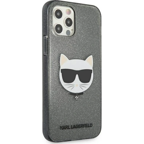 Kup Etui Karl Lagerfeld KLHCP12MCHTUGLB Apple iPhone 12/12 Pro negru/black hardcase Glitter Choupette - KLD951BLK - {ean13} - Sklep Home Screen