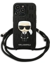 Kup Etui Karl Lagerfeld KLHCP13LCMNIPK Apple iPhone 13 Pro hardcase czarny/black Leather Monogram Patch and Cord Iconik - KLD952BLK - {ean13} - Sklep Home Screen