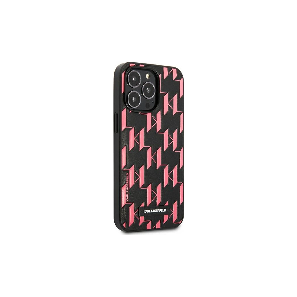 Etui Karl Lagerfeld KLHCP13LMNMP1P Apple iPhone 13 Pro hardcase różowy/pink Monogram Plaque