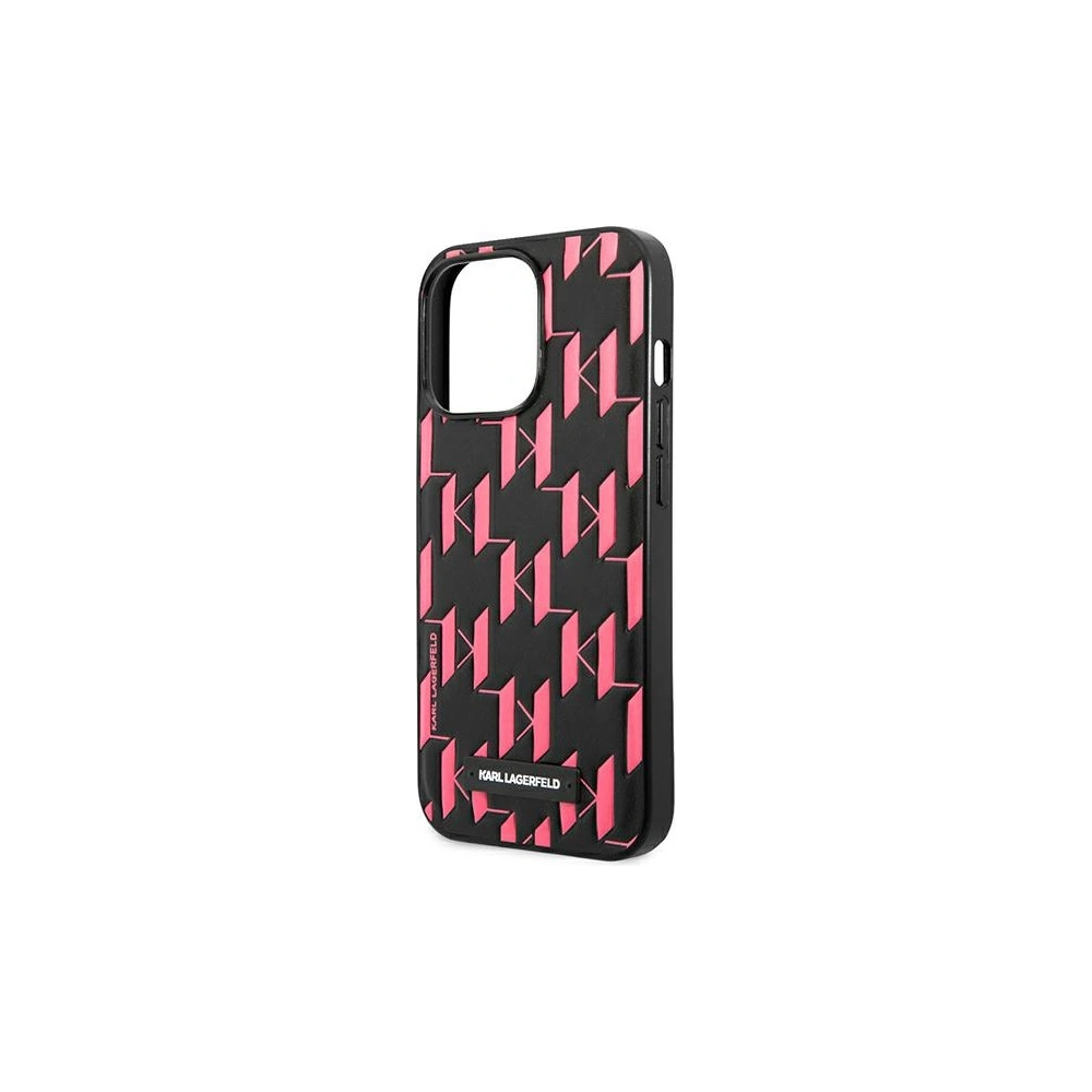 Etui Karl Lagerfeld KLHCP13LMNMP1P Apple iPhone 13 Pro hardcase różowy/pink Monogram Plaque