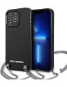 Etui Karl Lagerfeld KLHCP13LPMK Apple iPhone 13 Pro hardcase czarny/black Leather Textured and Chain