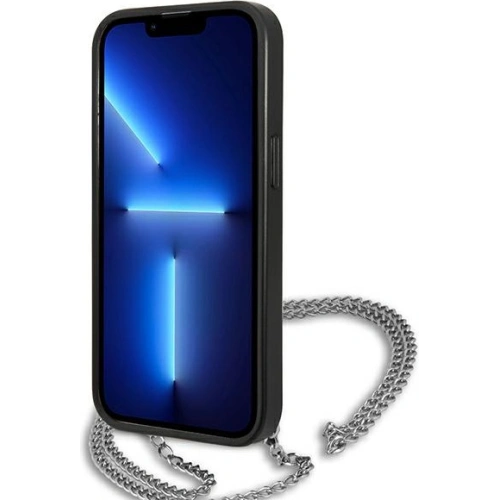 Kup Etui Karl Lagerfeld KLHCP13LPMK Apple iPhone 13 Pro hardcase czarny/black Leather Textured and Chain - KLD954BLK - {ean13} - Sklep Home Screen
