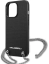Kup Etui Karl Lagerfeld KLHCP13LPMK Apple iPhone 13 Pro hardcase czarny/black Leather Textured and Chain - KLD954BLK - {ean13} - Sklep Home Screen