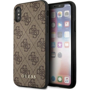 Kup Etui Guess GUHCI65G4GFBR Apple iPhone XS Max brązowy/brown hard case 4G Metal Gold Logo - GUE1820BR - {ean13} - Sklep Home Screen
