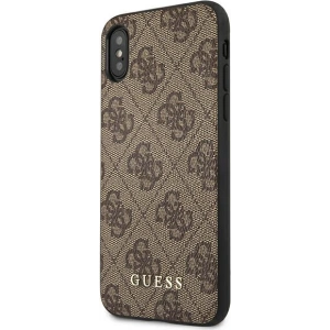 Kup Etui Guess GUHCI65G4GFBR Apple iPhone XS Max brązowy/brown hard case 4G Metal Gold Logo - GUE1820BR - {ean13} - Sklep Home Screen
