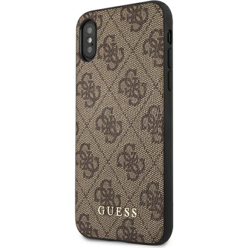 Kup Etui Guess GUHCI65G4GFBR Apple iPhone XS Max maro/brown hard case 4G Metal Gold Logo - GUE1820BR - {ean13} - Sklep Home Screen