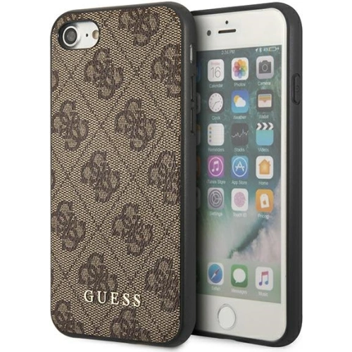 Kup Etui Guess GUHCI8G4GFBR Apple iPhone SE 2022/2020/8/7 maro/brown hard case 4G Metal Gold Logo - GUE1821BR - {ean13} - Sklep Home Screen
