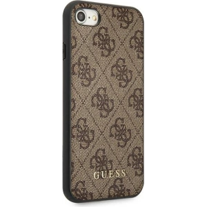 Buy Guess GUHCI8G4GFBR Apple iPhone SE 2022/2020/8/7 brown hard case 4G Metal Gold Logo - GUE1821BR - {ean13} - Home Screen Store Europe