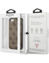 Kup Hülle Guess GUHCI8G4GFBR Apple iPhone SE 2022/2020/8/7 braun/braunes Hardcase 4G Metal Gold Logo - GUE1821BR - {ean13} - Sklep Home Screen