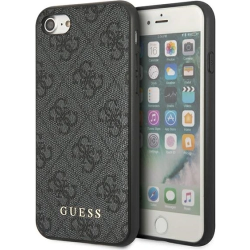 Kup Hülle Guess GUHCI8G4GFGR Apple iPhone SE 2022/2020/8/7 grau/grey Hardcase 4G Metal Gold Logo - GUE1822GRY - {ean13} - Sklep Home Screen