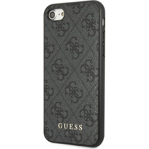 Kup Hülle Guess GUHCI8G4GFGR Apple iPhone SE 2022/2020/8/7 grau/grey Hardcase 4G Metal Gold Logo - GUE1822GRY - {ean13} - Sklep Home Screen