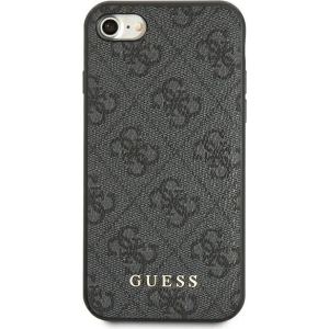 Buy Guess GUHCI8G4GFGR Apple iPhone SE 2022/2020/8/7 grey hard case 4G Metal Gold Logo - GUE1822GRY - {ean13} - Home Screen Store Europe