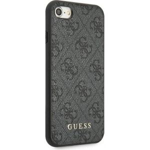 Kup Hülle Guess GUHCI8G4GFGR Apple iPhone SE 2022/2020/8/7 grau/grey Hardcase 4G Metal Gold Logo - GUE1822GRY - {ean13} - Sklep Home Screen