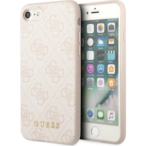 Buy Guess GUHCI8G4GFPI Apple iPhone SE 2022/2020/8/7 pink hard case 4G Metal Gold Logo - GUE1823PNK - {ean13} - Home Screen Store Europe