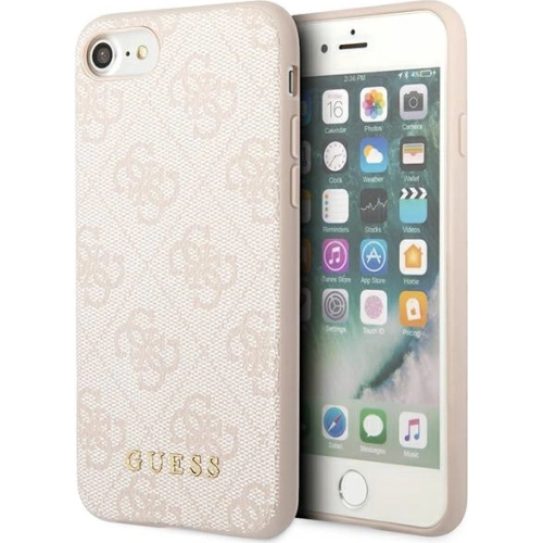 Kup Etui Guess GUHCI8G4GFPI Apple iPhone SE 2022/2020/8/7 rózsaszín/pink kemény tok 4G Fém Arany Logó - GUE1823PNK - {ean13} - Sklep Home Screen
