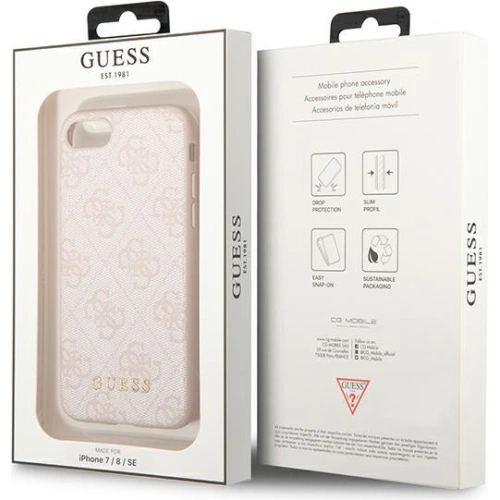 Kup Etui Guess GUHCI8G4GFPI Apple iPhone SE 2022/2020/8/7 růžový/pink hard case 4G Metal Gold Logo - GUE1823PNK - {ean13} - Sklep Home Screen