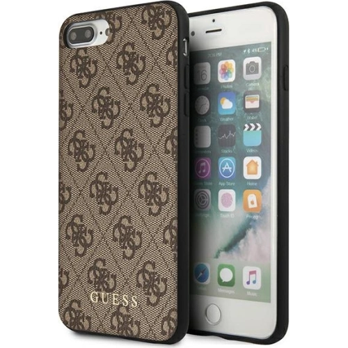 Kup Etui Guess GUHCI8LG4GFBR Apple iPhone 8/7 Plus maro/brown hard case 4G Metal Gold Logo - GUE1824BR - {ean13} - Sklep Home Screen
