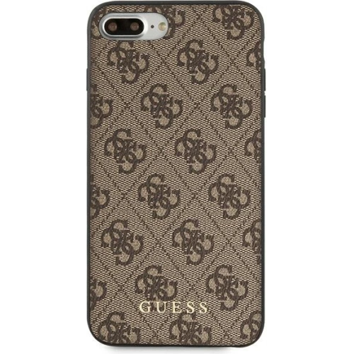 Kup Etui Guess GUHCI8LG4GFBR Apple iPhone 8/7 Plus maro/brown hard case 4G Metal Gold Logo - GUE1824BR - {ean13} - Sklep Home Screen
