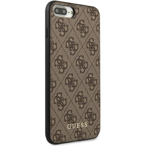Kup Etui Guess GUHCI8LG4GFBR Apple iPhone 8/7 Plus brązowy/brown hard case 4G Metal Gold Logo - GUE1824BR - {ean13} - Sklep Home Screen